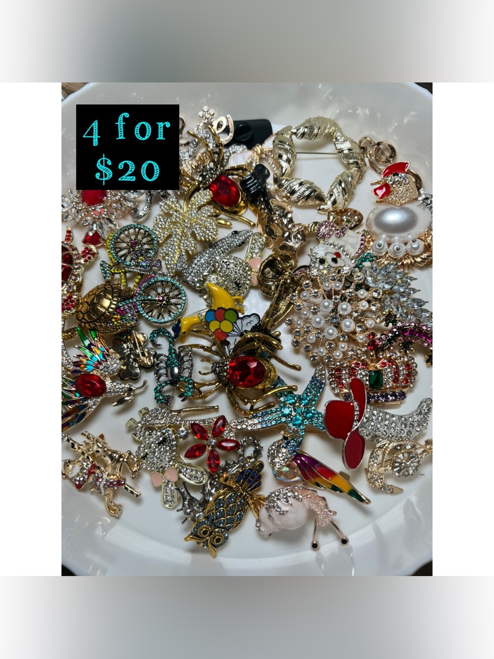 Brand new brooches bundle lot of 4 for $20